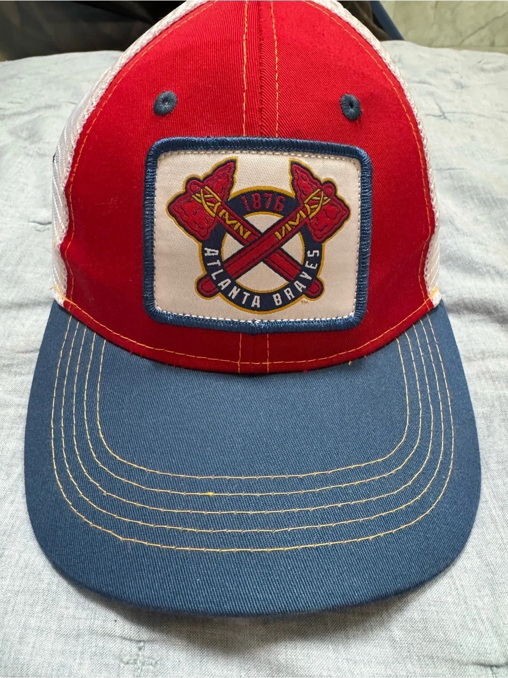 Atlanta Braves 1876 Throwback Trucker Hat - Chase Elliott x NAPA - Chop On Hat